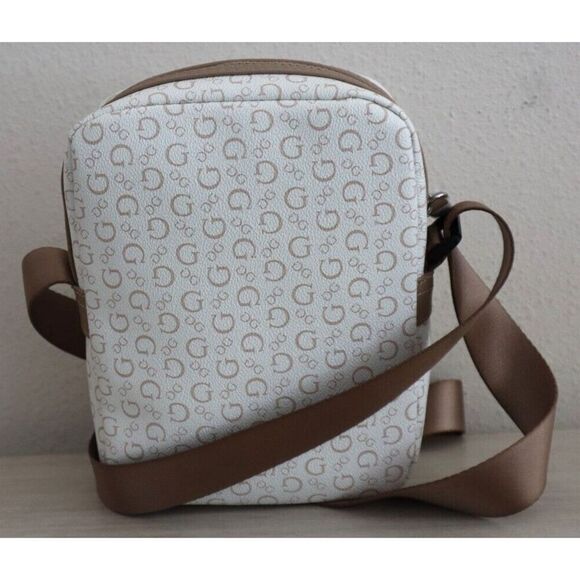 Guess SG882791 Women's White Insignia Crossbody Bag Purse - Picture 2 of 12